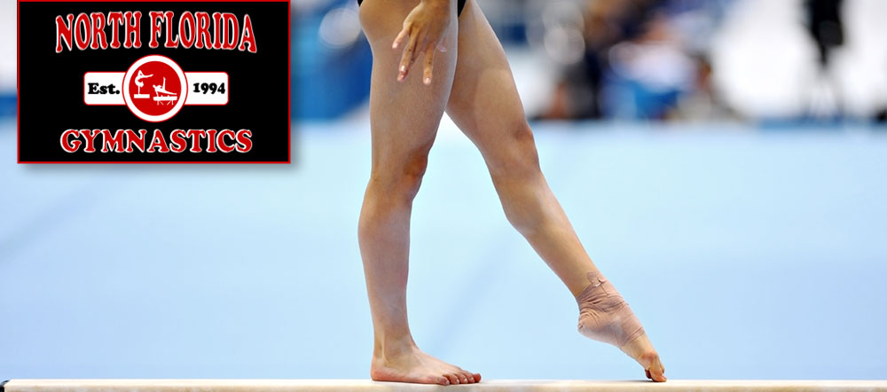 Girl on beam